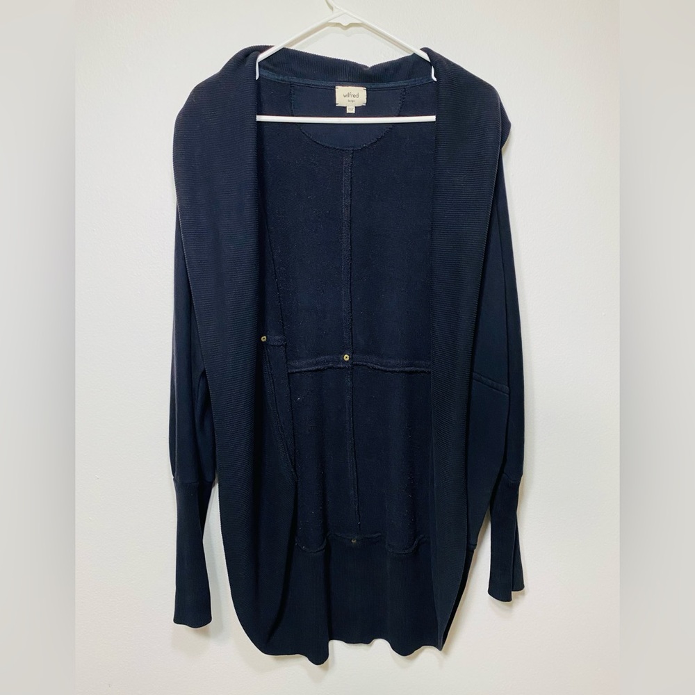 Aritzia Wilfred Women’s Black Cardigan Sweater Size L
